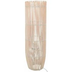ASUPERMALL Lampadaire Sur Pied Osier Blanc 52 Cm E27