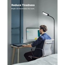 Teckin Lampe De Lecture FL32 Sur Pied à LED, 5 Températures De Couleur Et 4 Niveaux De Luminosité Avec Col De Cygne Réglable, Lampes Debout à Commande Tactile Et à Gradation Pour Le Salon, La Chambre à Coucher, L'étude Et La Couture. -Lampadaire Soldes 2022 46791333 4