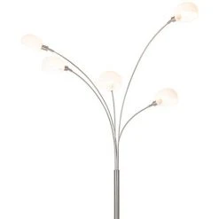 QAZQA Sixties - Lampadaire Design - 5 Lumière - H 1980 Mm - Blanc - Design - Éclairage Intérieur - Salon I Chambre - Blanc 7 QAZQA Sixties - Lampadaire Design - 5 Lumière - H 1980 Mm - Blanc - Design - Éclairage Intérieur - Salon I Chambre - Blanc -Lampadaire Soldes 2022 47938204 2