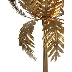 QAZQA Botanica - Lampadaire Rétro - 1 Lumière - H 170 Cm - Doré/Laiton - Rétro - Éclairage Intérieur - Salon I Chambre I Cuisine I Salle à Manger - Doré/Laiton -Lampadaire Soldes 2022 47992035 3