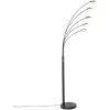 QAZQA Sixties - LED Lampadaire Design - 5 Lumière - H 1810 Mm - Noir - Design - Éclairage Intérieur - Salon I Chambre I Cuisine I Salle à Manger - Noir -Lampadaire Soldes 2022 47992045 1