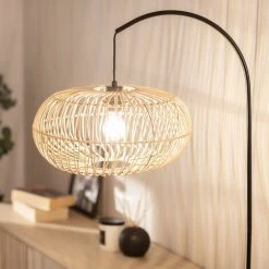 ILUZZIA Lampadaire Arawa Lebrel Naturel - Naturel -Lampadaire Soldes 2022 48411021 3