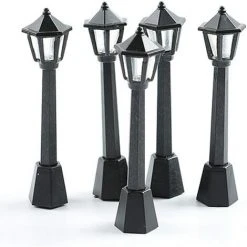 ECHOO 5pcs Mini Street Light Model Lamp Post Lights Outdoor Pathway Lantern Post Poupée De Noël 9 ECHOO 5pcs Mini Street Light Model Lamp Post Lights Outdoor Pathway Lantern Post Poupée De Noël -Lampadaire Soldes 2022 49149698 3