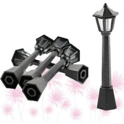 ECHOO 5pcs Mini Street Light Model Lamp Post Lights Outdoor Pathway Lantern Post Poupée De Noël 10 ECHOO 5pcs Mini Street Light Model Lamp Post Lights Outdoor Pathway Lantern Post Poupée De Noël -Lampadaire Soldes 2022 49149698 4