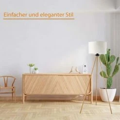 FIXKIT Lampadaire Trépied Scandinave Lampe Sur Nordic LED Abat-Jour Lampe Salon Bureau Chambre à Coucher -Lampadaire Soldes 2022 50101986 4