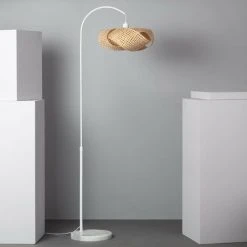 LEDKIA Lampadaire Bambou Haikou Naturel - Naturel