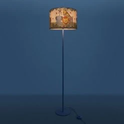 Paco Home Lampe Pour Enfants Lampadaire LED Chambre D'enfant Lampe Jungle Animaux, E27  Un Pied Blanc,  Vert (Ø38 Cm) -Lampadaire Soldes 2022 50628676 3