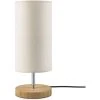 Paco Home Lampadaire Lampe De Bureau Lampe LED Salon Moderne Abat-Jour Tissu Bois  Blanc,  Lampe De Table -Lampadaire Soldes 2022 50629138 1