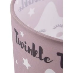 Paco Home Lampe Pour Enfants Lampadaire LED Chambre D'enfant Lampe Motif étoiles, E27  Un Pied Noir,  Rose (Ø38 Cm) -Lampadaire Soldes 2022 50629787 4