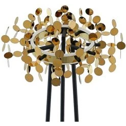 LUCANDE LED Lampadaire à Intensité Variable 'Glimmo' En Aluminium Pour Salon & Salle à Manger - Noir, Laiton -Lampadaire Soldes 2022 50842111 4