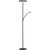 ETC-SHOP Uplighter LED Dimmable Avec Liseuse Lampadaire Salon Lampadaire Dimmable, Mobile, Variateur Tactile CCT, Noir, 2x LED 41W 6.5W 4900Lm, LxlxH 30x47x180 Cm -Lampadaire Soldes 2022 51246961 1