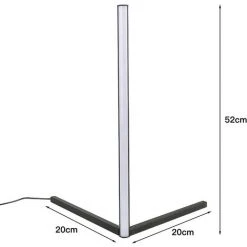 HALOYO Lampadaire Lampe De Chevet Lampe De Chevet RVB Colorée, Dimmable, Télécommande Lampe LED 7W 20*20*52cm -Lampadaire Soldes 2022 51649561 2