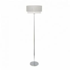 Lamp Pie Salon Kenya 1xe27 Gris/Blanc 40d FABRILAMP.