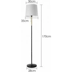 MVPOWER Lampadaire Lampadaires Fer Forgé Abat-jour Lin Lampadaire Salon -Lampadaire Soldes 2022 52074723 2