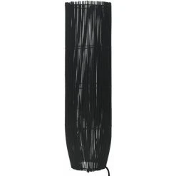 Topdeal Lampadaire Sur Pied Osier Noir 52 Cm E27 FF289597_FR