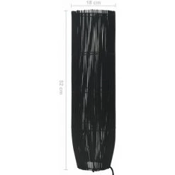 Topdeal Lampadaire Sur Pied Osier Noir 52 Cm E27 FF289597_FR -Lampadaire Soldes 2022 52096588 5