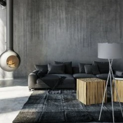 Relaxdays Lampe Sur Trois Pieds, Décorative, Interrupteur, Lumière Indirecte, Lampadaire De Salon, HlP:150x51x51cm,gris -Lampadaire Soldes 2022 52202983 4