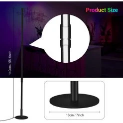 MERKMAK Lampadaire RGB , LED Dimmable , Lampadaire Amovible , Decoration Nordique Lampadaires , Pour Salon Et Salle A Manger -Lampadaire Soldes 2022 52477804 5