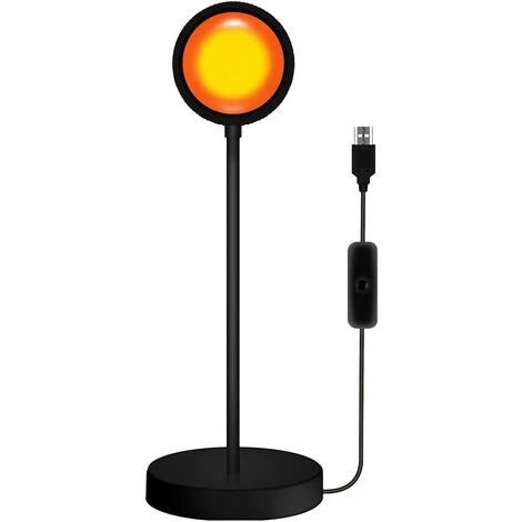 SUPERSELLER USB Sunset Lampe Avec 4PCS Différentes Couleurs Films 360 Degrés Rotation Projecteur Sunset LED Lumière Arc-En-Ciel Projection Lampe Pour Photographie Fête 3 SUPERSELLER USB Sunset Lampe Avec 4PCS Différentes Couleurs Films 360 Degrés Rotation Projecteur Sunset LED Lumière Arc-En-Ciel Projection Lampe Pour Photographie Fête