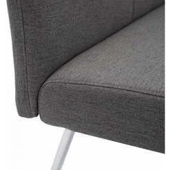 NOVA Banc De Banc Pour Salle à Manger 3 Places En Acier Inoxydable Assis Dans Le Tissu -Lampadaire Soldes 2022 53576451 5