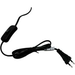 Lampe De Table - Inclinable - 40 W E27 LED - 23 X 49 Cm - Noire/Bois - MaxxHome -Lampadaire Soldes 2022 54009826 4