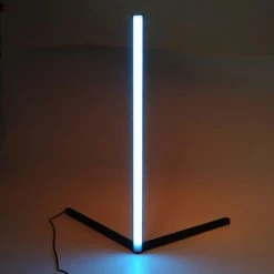 Aqrau RGB Lampadaire LED 7W, Tube Néon LED Multicolor, Applique Murale D'angle