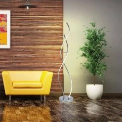 BARCELONA LED Lampe Sur Pied LED "Helix-F" 25W | Blanc Neutre - Blanc Neutre