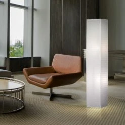 ETC-SHOP Lampadaire Papier Salon Lampe D'appoint Chambre Lampadaire 2 Flammes, 2x E27, LxH 25x130 Cm -Lampadaire Soldes 2022 54457543 5