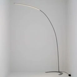 LINDBY LED Lampadaire à Intensité Variable 'Danua' En Métal Pour Salon & Salle à Manger - Argenté -Lampadaire Soldes 2022 5447382 3