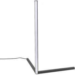 OOBEST Lampadaire LED, 7W 220V Lampe Salon Avec Télécommande, RGB Lampadaire Salon Sur Pied D'angle Lampe Couleurs Réglable Pour Chambre Salon, Bas à Angle Droit, Noir -Lampadaire Soldes 2022 55152045 2