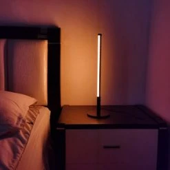 OOBEST Lampadaire LED Moderne, Luminaire Ligne Droite Lampe Sur Pied à Intensité Variable Pour Chambre Salon Ou Salle à Manger, Noir -Lampadaire Soldes 2022 55152046 3