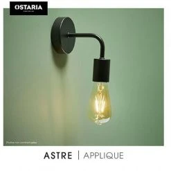 Applique En Métal Noir Astre Ostaria - Noir - Noir -Lampadaire Soldes 2022 55566747 3