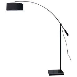 PASCAL MORABITO Lampadaire URBANO En Métal Et Coton - Noir - H. 185 Cm - Noir -Lampadaire Soldes 2022 55881318 2