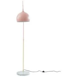OZAIA Grand Lampadaire Arc Style Art Déco OMBRAGE - Métal Et Marbre - H. 180 Cm - Rose Mat Et Doré - Rose -Lampadaire Soldes 2022 55882306 4