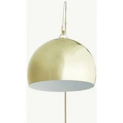 OZAIA Grand Lampadaire Arc Style Art Déco OMBRAGE - Métal Et Marbre - H. 180 Cm - Doré - Doré -Lampadaire Soldes 2022 55883398 4