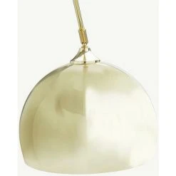 OZAIA Grand Lampadaire Arc Style Art Déco OMBRAGE - Métal Et Marbre - H. 180 Cm - Doré - Doré -Lampadaire Soldes 2022 55883398 5