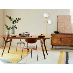 OZAIA Lampadaire En Métal MUDONI - 2 Globes - H. 174 Cm - Blanc Et Doré - Doré -Lampadaire Soldes 2022 55883785 3