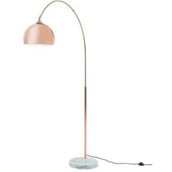 OZAIA Grand Lampadaire Arc Style Art Déco OMBRAGE - Métal Et Marbre - H. 180 Cm - Cuivré - Cuivré -Lampadaire Soldes 2022 55884372 3
