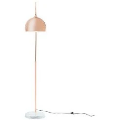 OZAIA Grand Lampadaire Arc Style Art Déco OMBRAGE - Métal Et Marbre - H. 180 Cm - Cuivré - Cuivré -Lampadaire Soldes 2022 55884372 4