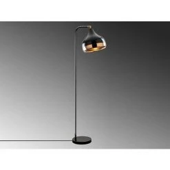 OZAIA Lampadaire En Métal à Abat-jour Orientable YILDO - H. 120 Cm - Noir Et Cuivré - Noir -Lampadaire Soldes 2022 55884449 5