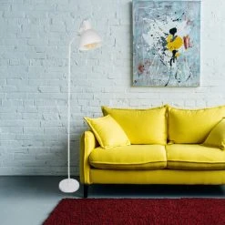 Lampadaire Salon Blanc H172cm Pour Ampoule E27 - Blanc - SILUMEN -Lampadaire Soldes 2022 56327836 2