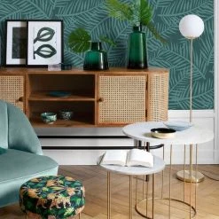 FALSE Lampadaire Métal Or 22x22x135cm - Blanc - Or - SILUMEN -Lampadaire Soldes 2022 56328628 2