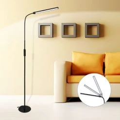 Randaco 12W LED Lampada Da Pavimento A Collo Di Cigno Con Telecomando, Dimmerabile 3 Temperature Di Colore Orientabile Lampada A Stelo Con Modalità Notte Per Soggiorno Camera Da Letto Lettura -Lampadaire Soldes 2022 56393729 2