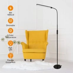Randaco Lumière Enterrée Bureau Cou Flexible LED Dimmable Salon Liseuse Lumière Enterrée Bureau -Lampadaire Soldes 2022 56394949 3