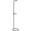 Atmosphera - Pied De Lampe Lampadaire Avec Porte Plante Pour Extérieur En Métal Noir H160 Cm - Noir