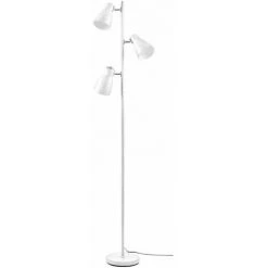Paris Prix - Lampadaire 3 Spots Design "polson" 166cm Blanc