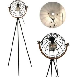 OSASY Lampadaire Design Industriel Metal Filaire Ampoule E27 40 W Max. 58cm*58cm*150cm,Éclairage Intérieur/décoration