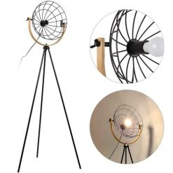 OSASY Lampadaire Design Industriel Metal Filaire Ampoule E27 40 W Max. 58cm*58cm*150cm,Éclairage Intérieur/décoration -Lampadaire Soldes 2022 57334236 5