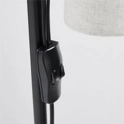 Lampadaire Sur Pied En Bois,corde Et Métal Noir, Osasy Luminaire Moderne Lampe De 169 Cm De Haut Dans Un Chambre Vintage,Lampe De Salon Avec Interrupteur, 2* E27 Douille(max. 60 Watt） -Lampadaire Soldes 2022 57334239 4