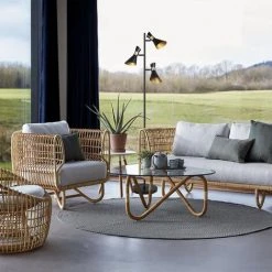 OSASY Lampadaire Design Métal 3 Spots Noir-doré Vintage Retro Spots Orientables Pivotables -Lampadaire Soldes 2022 57334240 3